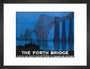 'The Forth Bridge', LNER poster, 1928. art print small black Art Print - Science Museum Shop