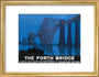 'The Forth Bridge', LNER poster, 1928. art print small gold Art Print - Science Museum Shop