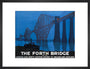 'The Forth Bridge', LNER poster, 1928. art print medium black Art Print - Science Museum Shop