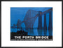 'The Forth Bridge', LNER poster, 1928. art print large black Art Print - Science Museum Shop