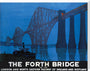 'The Forth Bridge', LNER poster, 1928. stretched canvas extra large none Art Print - Science Museum Shop