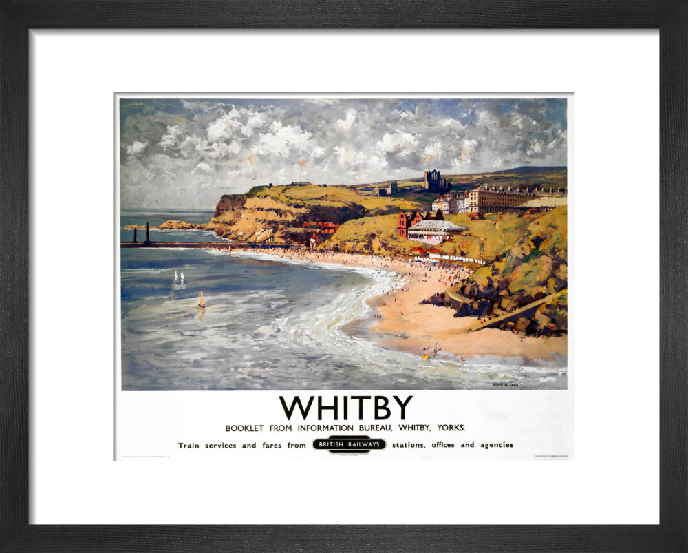'Whitby', BR poster, 1948-1965. art print extra small black Art Print - Science Museum Shop