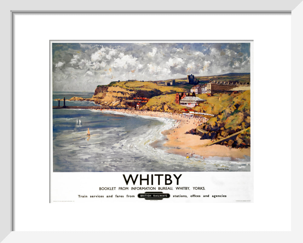 'Whitby', BR poster, 1948-1965. art print extra small white Art Print - Science Museum Shop