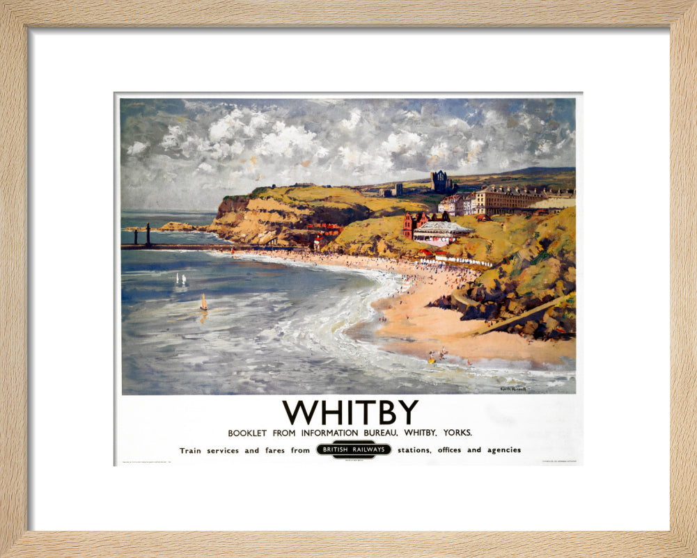 'Whitby', BR poster, 1948-1965. art print extra small natural Art Print - Science Museum Shop