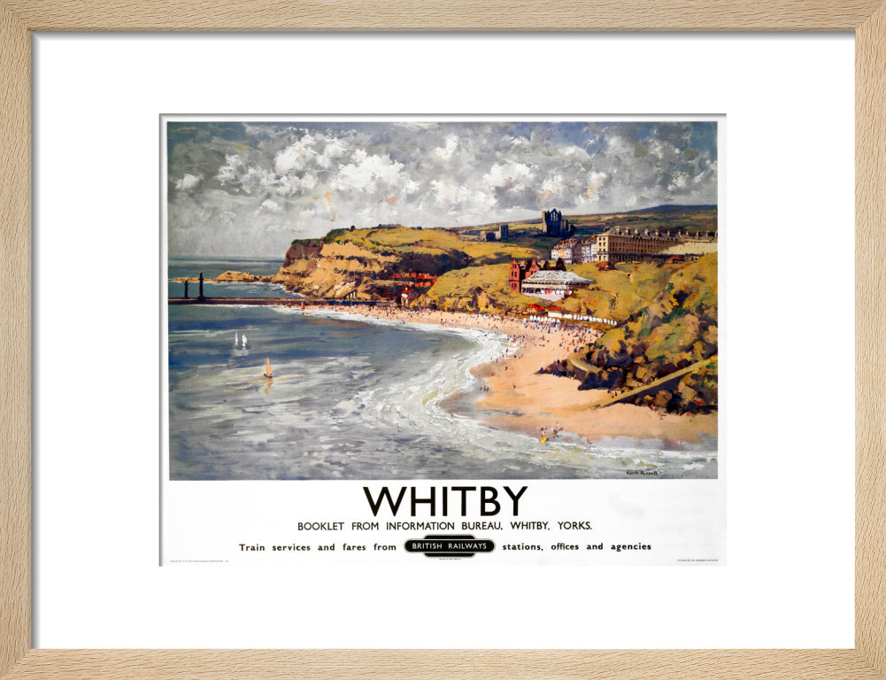 'Whitby', BR poster, 1948-1965. art print small natural Art Print - Science Museum Shop