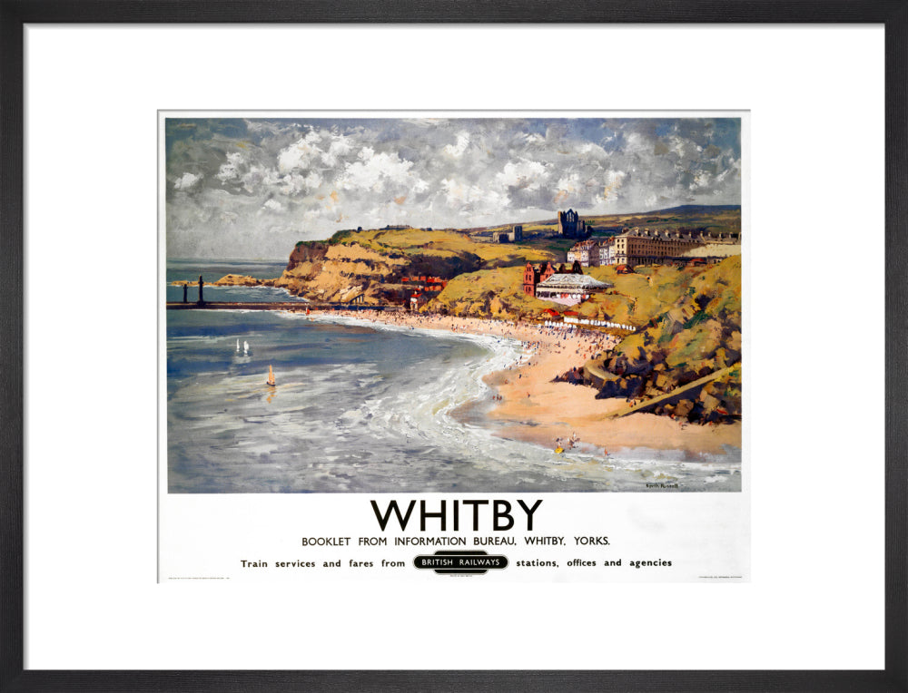 'Whitby', BR poster, 1948-1965. art print medium black Art Print - Science Museum Shop