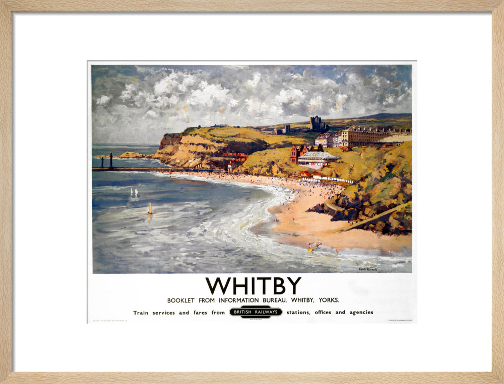 'Whitby', BR poster, 1948-1965. art print medium natural Art Print - Science Museum Shop