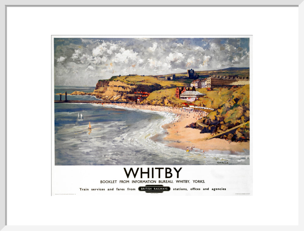 'Whitby', BR poster, 1948-1965. art print large white Art Print - Science Museum Shop