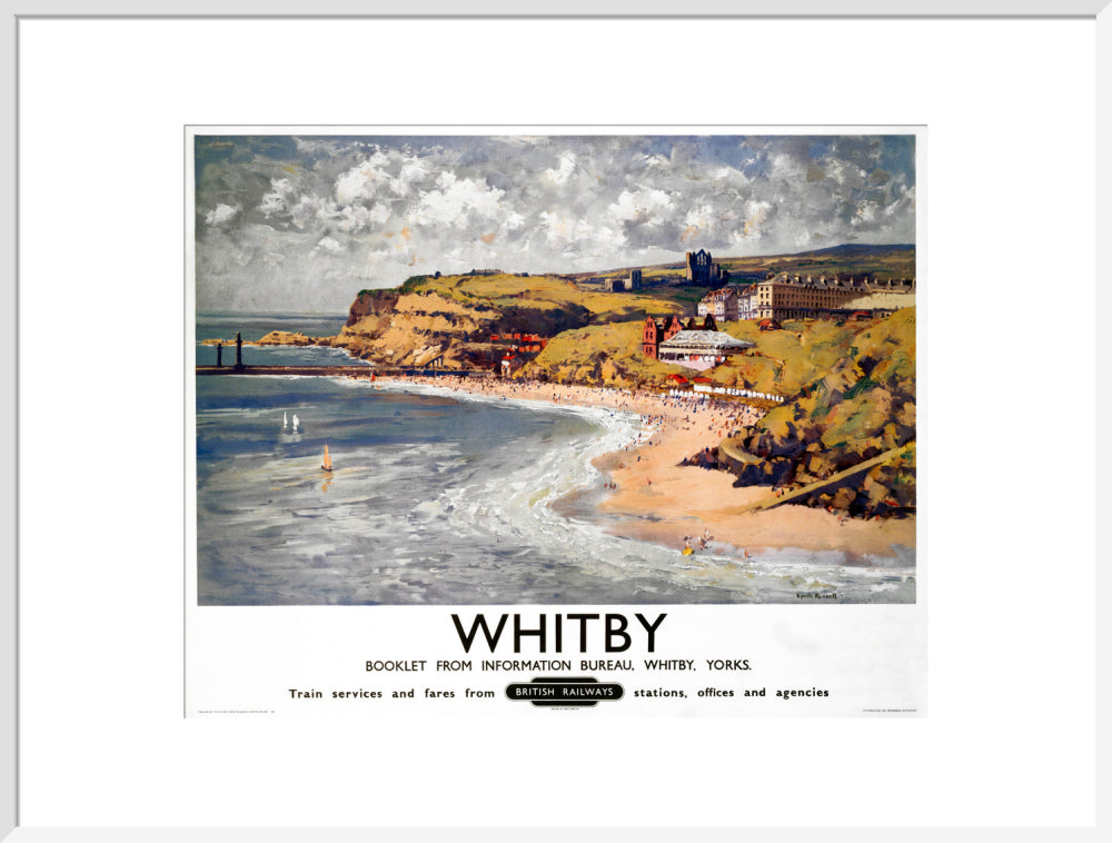 'Whitby', BR poster, 1948-1965. art print extra large white Art Print - Science Museum Shop