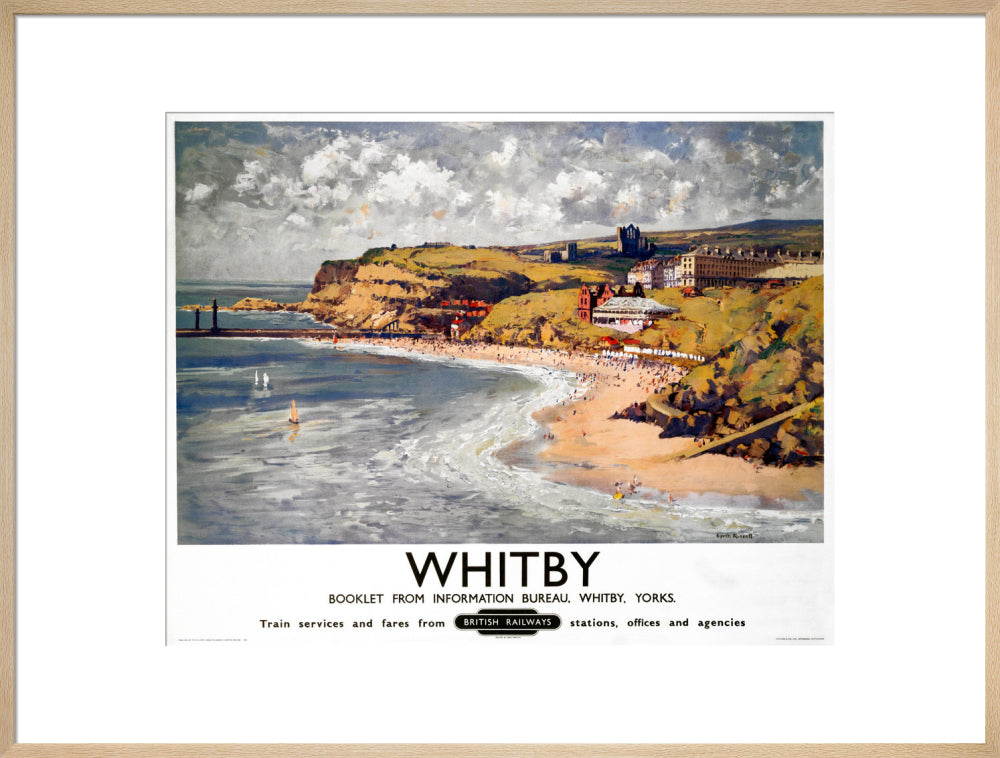 'Whitby', BR poster, 1948-1965. art print extra large natural Art Print - Science Museum Shop