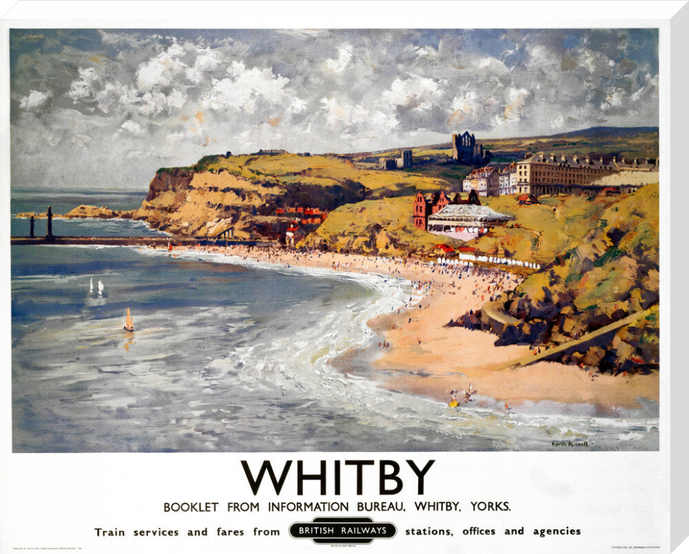 'Whitby', BR poster, 1948-1965. stretched canvas extra large none Art Print - Science Museum Shop