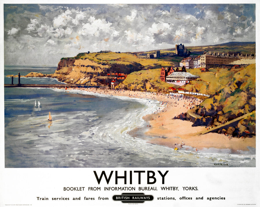'Whitby', BR poster, 1948-1965. Art Print - Science Museum Shop