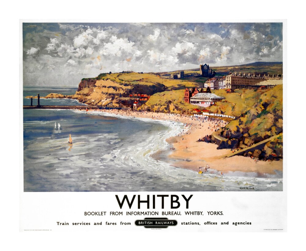 'Whitby', BR poster, 1948-1965. unstretched canvas extra large none Art Print - Science Museum Shop