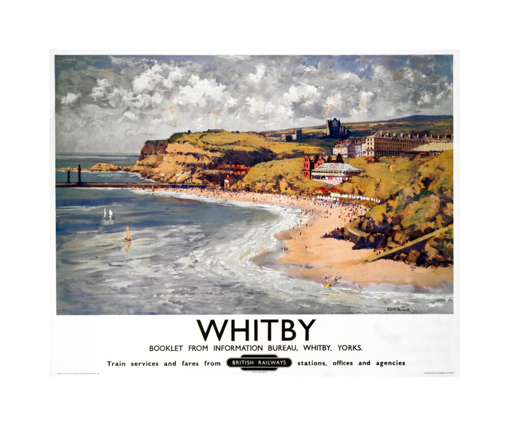 'Whitby', BR poster, 1948-1965. unstretched canvas medium none Art Print - Science Museum Shop