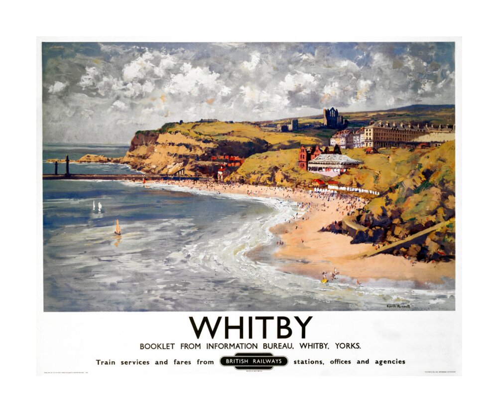 'Whitby', BR poster, 1948-1965. unstretched canvas large none Art Print - Science Museum Shop
