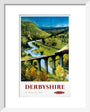 'Derbyshire', BR (LMR) poster, 1948-1965. art print extra small white Art Print - Science Museum Shop