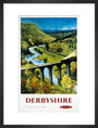 'Derbyshire', BR (LMR) poster, 1948-1965. art print medium black Art Print - Science Museum Shop