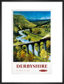 'Derbyshire', BR (LMR) poster, 1948-1965. art print large black Art Print - Science Museum Shop