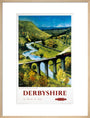 'Derbyshire', BR (LMR) poster, 1948-1965. art print large natural Art Print - Science Museum Shop