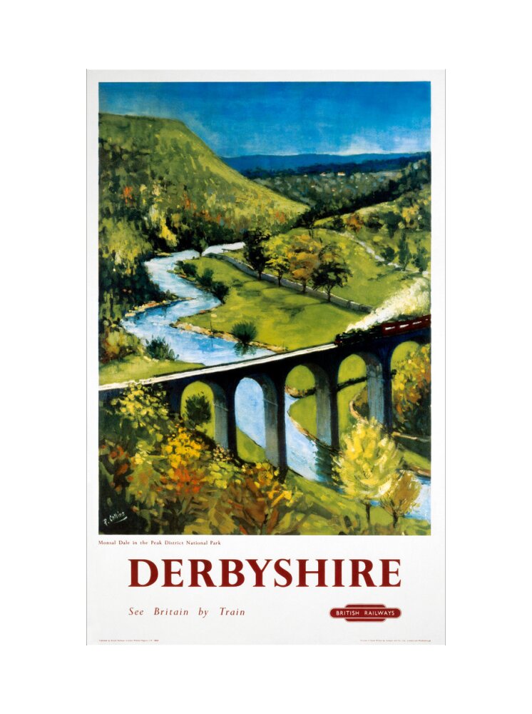 'Derbyshire', BR (LMR) poster, 1948-1965. art print extra large none Art Print - Science Museum Shop