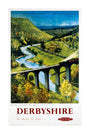 'Derbyshire', BR (LMR) poster, 1948-1965. unstretched canvas extra large none Art Print - Science Museum Shop