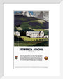 'Sedburgh School, Yorkshire', LMS poster, 1923-1947. art print extra small white Art Print - Science Museum Shop