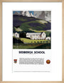 'Sedburgh School, Yorkshire', LMS poster, 1923-1947. art print medium natural Art Print - Science Museum Shop