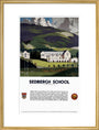 'Sedburgh School, Yorkshire', LMS poster, 1923-1947. art print large gold Art Print - Science Museum Shop