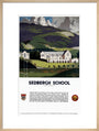 'Sedburgh School, Yorkshire', LMS poster, 1923-1947. art print large natural Art Print - Science Museum Shop