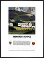 'Sedburgh School, Yorkshire', LMS poster, 1923-1947. art print extra large black Art Print - Science Museum Shop