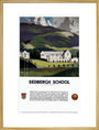 'Sedburgh School, Yorkshire', LMS poster, 1923-1947. art print extra large gold Art Print - Science Museum Shop