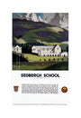 'Sedburgh School, Yorkshire', LMS poster, 1923-1947. unstretched canvas medium none Art Print - Science Museum Shop