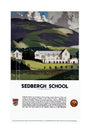 'Sedburgh School, Yorkshire', LMS poster, 1923-1947. unstretched canvas large none Art Print - Science Museum Shop