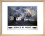 'Service by Night', BR poster, 1955. art print extra small natural Art Print - Science Museum Shop