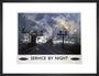 'Service by Night', BR poster, 1955. art print medium black Art Print - Science Museum Shop