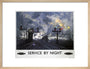 'Service by Night', BR poster, 1955. art print medium natural Art Print - Science Museum Shop
