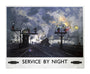 'Service by Night', BR poster, 1955. unstretched canvas extra large none Art Print - Science Museum Shop