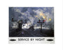 'Service by Night', BR poster, 1955. art print extra small none Art Print - Science Museum Shop