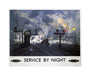 'Service by Night', BR poster, 1955. unstretched canvas medium none Art Print - Science Museum Shop