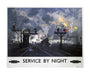 'Service by Night', BR poster, 1955. unstretched canvas large none Art Print - Science Museum Shop