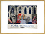 'York', BR poster, 1954. art print extra large gold Art Print - Science Museum Shop