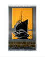 'The Continent via Dover - Ostend', Belgian State Railways poster, c 1920s. art print extra small none Art Print - Science Museum Shop