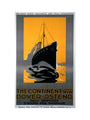 'The Continent via Dover - Ostend', Belgian State Railways poster, c 1920s. art print small none Art Print - Science Museum Shop