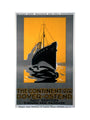 'The Continent via Dover - Ostend', Belgian State Railways poster, c 1920s. art print large none Art Print - Science Museum Shop