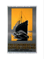 'The Continent via Dover - Ostend', Belgian State Railways poster, c 1920s. art print extra large none Art Print - Science Museum Shop