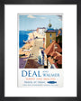 'Deal and Walmer', BR (SR) poster, 1952. art print extra small black Art Print - Science Museum Shop