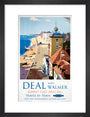 'Deal and Walmer', BR (SR) poster, 1952. art print small black Art Print - Science Museum Shop