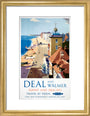 'Deal and Walmer', BR (SR) poster, 1952. art print small gold Art Print - Science Museum Shop