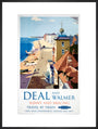 'Deal and Walmer', BR (SR) poster, 1952. art print extra large black Art Print - Science Museum Shop