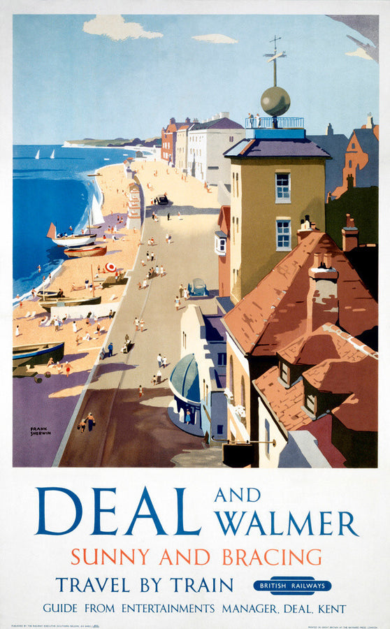 'Deal and Walmer', BR (SR) poster, 1952. Art Print - Science Museum Shop